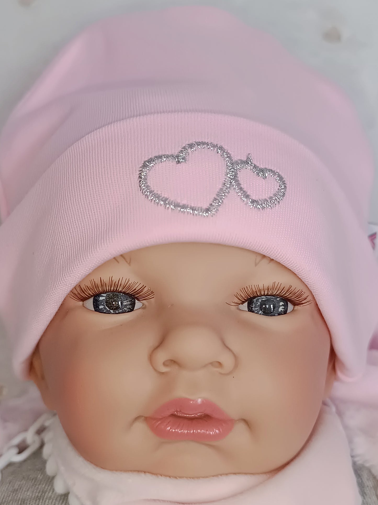 Bonnet naissance "Baby girl"