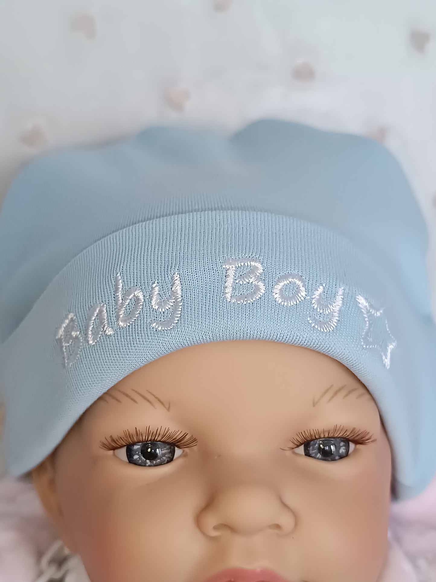 Bonnet naissance " Baby boy"