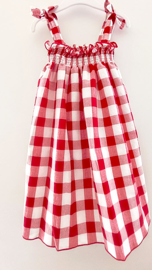Robe Vichy rouge